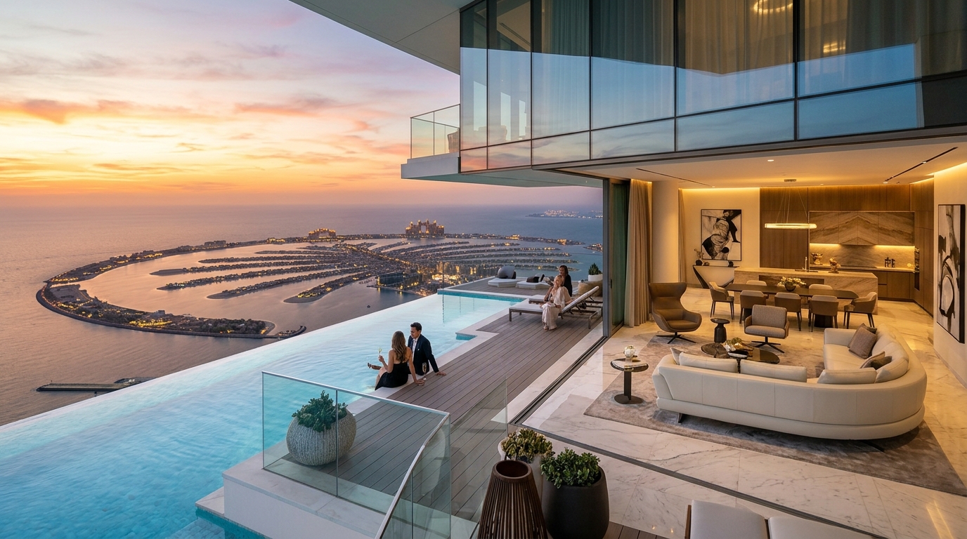 Ultra Luxury Dubai Penthouse and Real Estate Brokerage